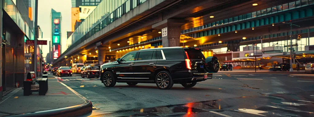 experience the epitome of luxury as you arrive at laguardia airport in a sleek and elegant cadillac escalade from supreme limo.